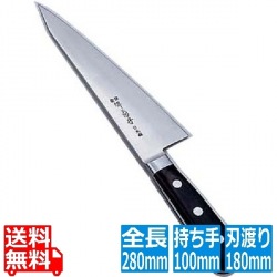 堺菊守日本鋼(口金付)ガラスキ 18cm 業務用 写真1