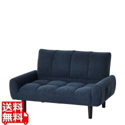 2P コーデュロイソファー ネイビーブルー 写真1