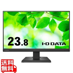 アイ・オー・データ機器 23.8型 ワイド液晶ディスプレイ 23.8型 USB Type-C搭載でノートPCへの給電もできる USBハブ2ポート搭載 ブラック LCD-C241DB 写真1