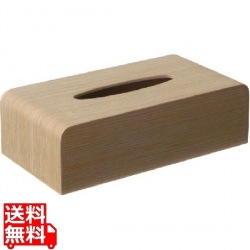 木製ティッシュボックス ホワイトオーク TS-03H 写真1