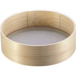 木枠ステン張粉フルイ8寸(24メッシュ) 写真1