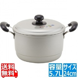 アルマイト エシャロット 兼用鍋 24cm ※ ガス火専用 写真1