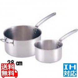 18-10 プライオリティ 片手深型鍋(蓋無) 18cm 業務用 ※ IH対応 IH (100V/200V)とガス火対応 写真1