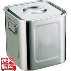 UK 18-8 角型 キッチンポット 30cm 手付 業務用 写真1