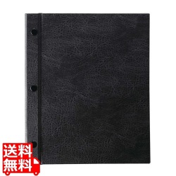 えいむ ホック式VPメニューブック HB-202 中 ブラック 写真1