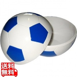 お子様ランチ皿 サッカーボール 小(仕切なし)ブルー 写真1