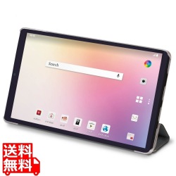 dtab Compact ドコモ d-42A ケース カバー レザー フラップ ブラック 薄型 軽量 背面クリア 画面保護 写真1