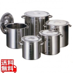 AG18-8目盛付寸胴鍋27cm手付 業務用 写真1