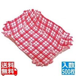 ココ・ケース(500枚入)角特大 赤 写真1