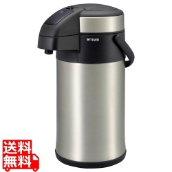 ステンレスエアーポット とら?ず 4.0L クリアーステンレス 写真1