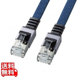 カテゴリ6AメッシュフラットLANケーブル 写真1