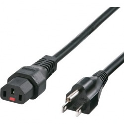 抜け防止ロック電源コード(2m) ブラック APW12-515C13LK02 写真1