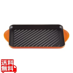 ル･クルーゼ グリル･レクタンギュラー 32cm オレンジ 20202320900460 写真1