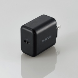 スマートフォン・タブレット用AC充電器/PD対応/18W/Type-C1ポート/ブラック 写真1