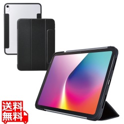 iPad(A16) フラップケース 薄型軽量 カラーエッジ 背面クリア 写真1
