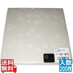 クリア懐敷 もみじ (200枚入)CM-200 無蛍光和紙 写真1
