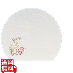 遠赤抗菌和紙 尺3半月まっと(100枚) 松竹梅 WH-7 写真1