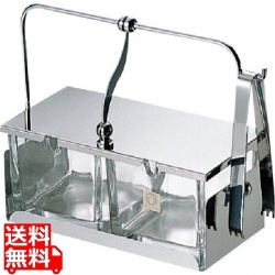 薬味入れ #52(ガラス中子・トング付) 写真1