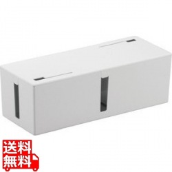 ケーブルボックス 電源タップ&ケーブル収容 L ホワイト BSTB01LWH 写真1