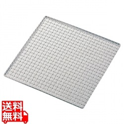 MT18-8ステン太線クリンプ焼網角26cm 写真1