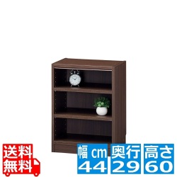 フリーラック タナリオ TNL-6044 DK | 幅:約44cm 高さ:約60cm ダークブラウン 全棚可動 シェルフ カラーボックス 書斎 オフィス 事務所 写真1