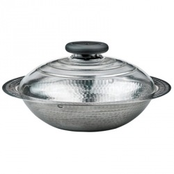 ハリオ フタがガラスのIH対応ステンレス鍋26 雪平 写真1