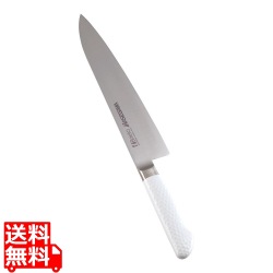 抗菌カラー庖丁 牛刀 24cm MGK-240 ホワイト 写真1