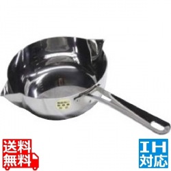 マルタマ ( MARUTAMA ) MA共柄 デンジ 両カラス口パン 18cm ※ IH対応 IH (100V/200V)とガス火対応 写真1