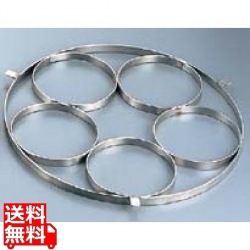 EBM 18-8 ゆで麺鍋用リング Cタイプ 直径145×5穴 写真1
