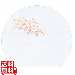 遠赤抗菌和紙 尺3半月まっと(100枚) もみじ WH-13 写真1