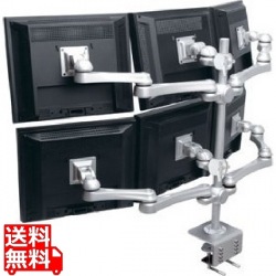 液晶モニタ6画面用水平多関節アーム(VESA75、100) 写真1