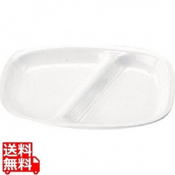 高強度磁器 ホワイトWH-035 角仕切皿 写真1