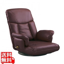 スーパーソフトレザー座椅子 楓 YS-1392A ワインレッド 写真1