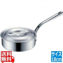 MTIプロガスト アルミ浅型片手鍋18cm(目盛付) 写真1