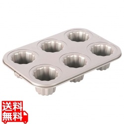 フッ素加工 カヌレ天板(6取)WK9864 写真1