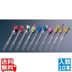 アクリル ハッピーアワーカクテルフォーク 10本セット C-10-H 写真1