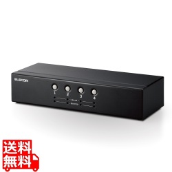 KVMスイッチ パソコン4台 切替器 ディスプレイ端子 VGA / マウス・キーボード端子 USB PS/2 【 Windows 11 macOS 対応 】 バスパワー駆動 写真1