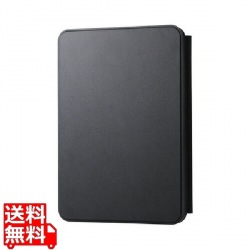 iPad 第10世代/フラップケース/ソフトレザー/多段階高さ調整/ブラック 写真1