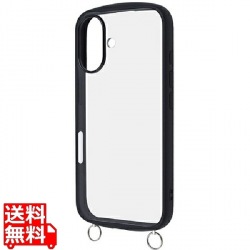 iPhone 16 Like STD Pf 耐衝撃 バンパー スト金具付 HBケース/BK 写真1