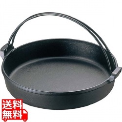 岩鋳 すきやき鍋 ツル付 24cm IH対応 南部鉄器 写真1