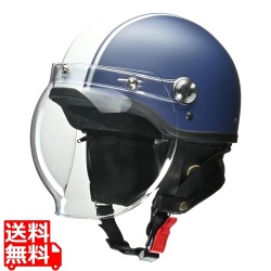 ハーフヘルメット マットネイビー×ホワイト ( CR-760 ) 写真1
