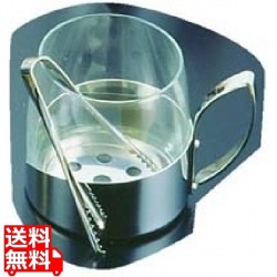 ガラス製 アイスペール(トング付) 9078 写真1