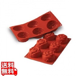 シリコマート シリコンフレックス ローズ(6ヶ取)SF077 写真1