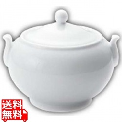 ウェッジウッド ホワイトコノート3710 シュガー蓋付 9cm 写真1