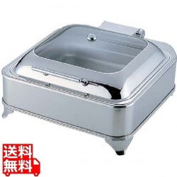 KINGO電気角チェーフィングデッシュ (ガラスカバータイプ)D202 写真1