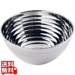 UK 18-8 サラダボール/ライン シングルウォール 14cm 写真1