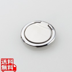 スマートフォン用ストラップ/フィンガーリング/薄型/シルバー 写真1