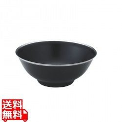 メタル丼 渕磨きタイプ 塗装仕様 黒 写真1