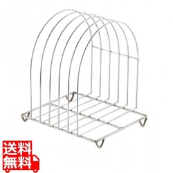ThreeSnow 18-8まな板立 丸型(たて置型) | まな板 キッチン用品 調理器具 調理道具 まな板 まな板立て 縦置き 丸型 写真1