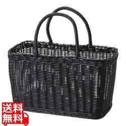 PP湯かご 大 91-17 ブラック 写真1